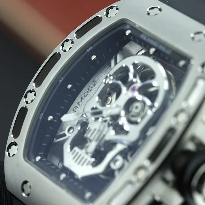 YS factory Richard MilleRM521:1super watch men's skull rubber model pictures and prices side live photo