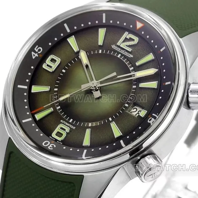 BLS factory Jaeger-LeCoultre Beichen top-tier 1:1super gradient green disc rubber model 906863Jfront live photo