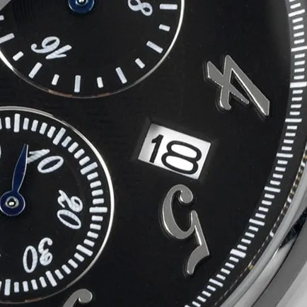 Top-tier Hermès men's black dial black belt quartzleather strap watch back cover picture