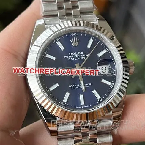 collectible watch ERF factory log Rolexblue dial3235 mechanical 41mmcaseback live photo