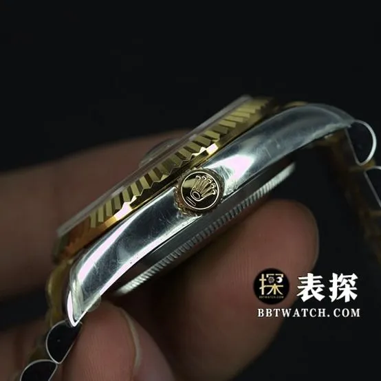 RolexDatejusttop-tier watch gold disc steel bracelet model pictures and prices front live photo