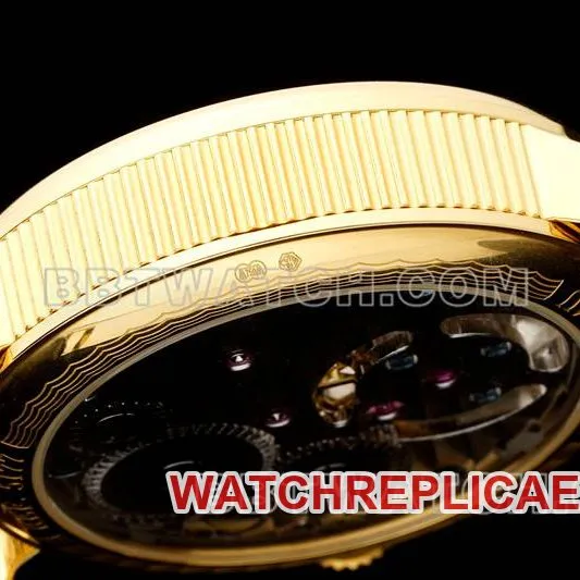 Breguet watch RMS factory classic white dialtourbillonyellow gold mechanical leather strap model front live photo
