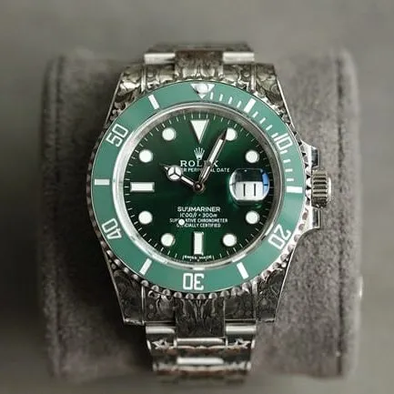 top-tier watch Rolex classic Starbucks Submariner carved special edition side view