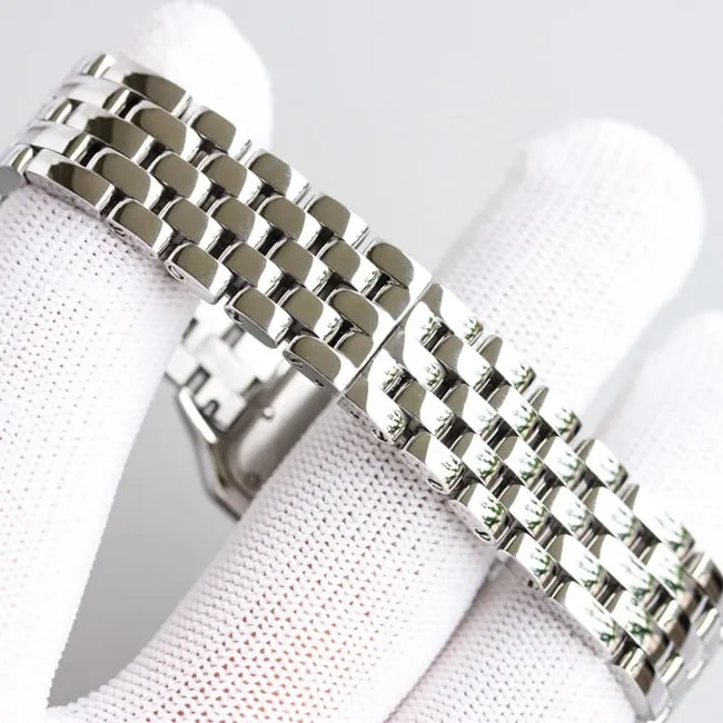 top-tier replicaCartiersuper clone3WF factory women's white dialsteel bracelet cheetah series quartz watch side view