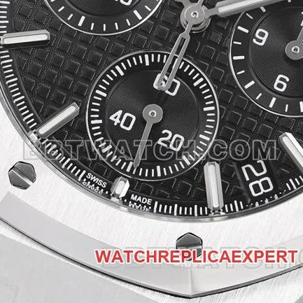 collectible watch ZF FactoryRoyal OakAudemars Piguetblack dial mechanical 26240caseback live photo