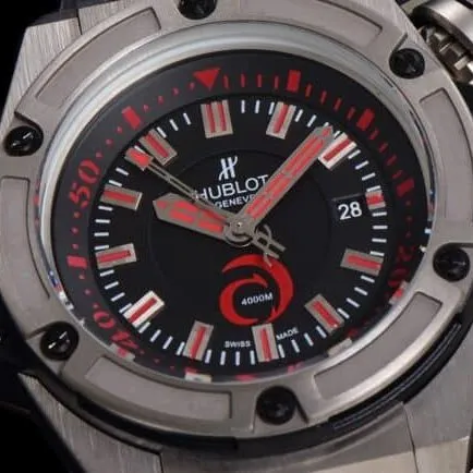 Top watch Hublot King Power titanium luminous 1400 automatic mechanical movement men's watch leather strap picture