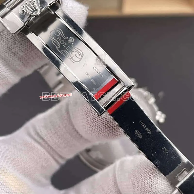 VSRolexDaytonatop-tier 1:1super clonewhite dial126500front live photo
