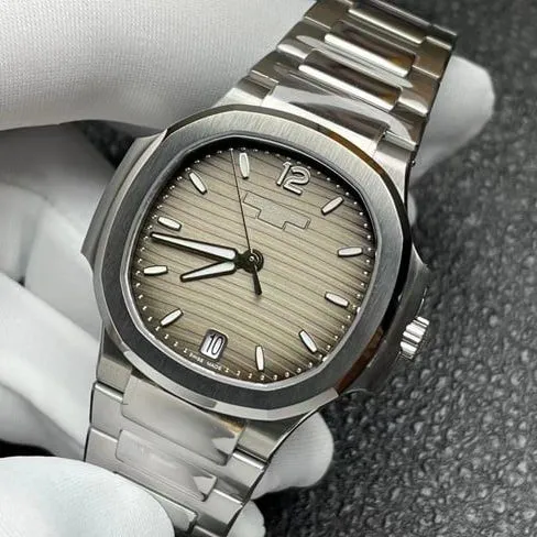 3K FactoryPatek Philippetop-tier watch Nautilus series fully automatic movement women's black dialsteel bracelet watch movement picture