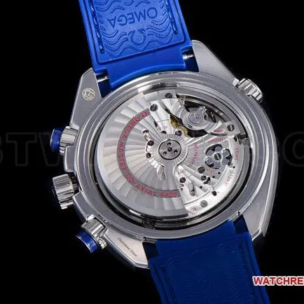 top-tier watch N1 factory SeamasterOmega 600m blue dial leather braceletfront live photo