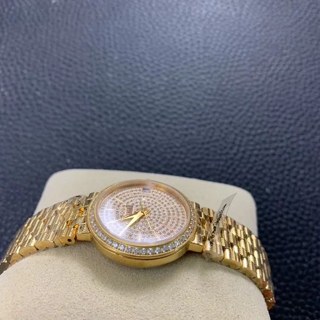 top-tier watch countess gold plate steel braceletquartz watch movement picture