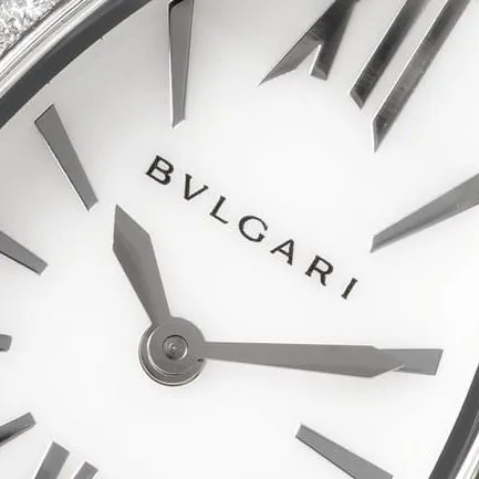 BV factory top-tier watch Bvlgari ladies white dialceramicquartz watch leather strap picture