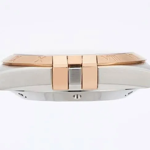 TW factory top-tier watch Omega men's brown plate brown belt constellation series leather strap watch side view