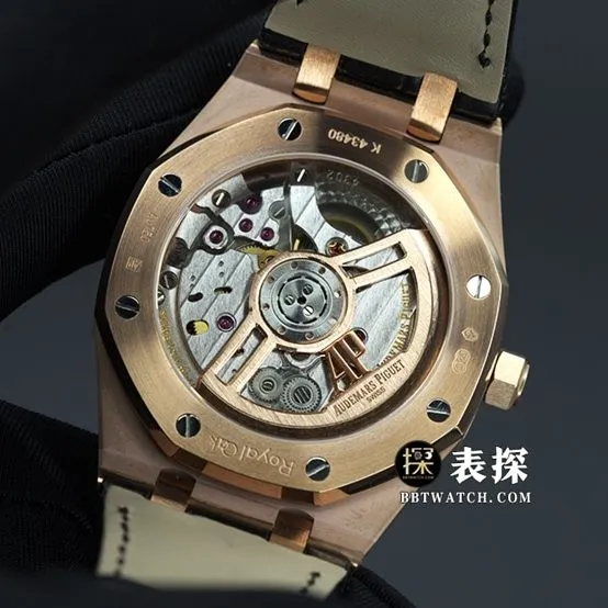 APS factory Audemars PiguetRoyal Oak15500top-tier 1:1super watch men's black dialleather strap model pictures and price weight live photos