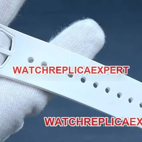 collectible watch Richard MilleRM30-01 white ceramicclasplive photos