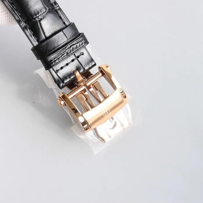 Top-tier watch Parmigiani Fleurier men's gold plate KALPA series fully automatic movementleather strap watch movement picture
