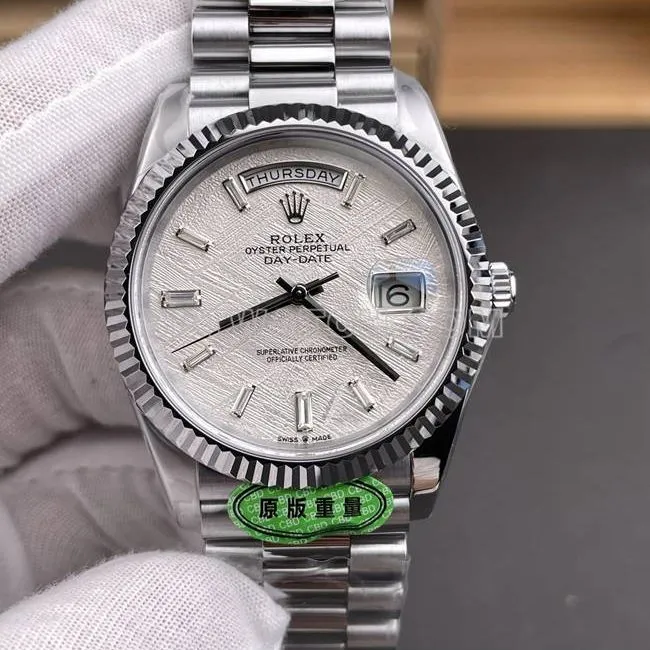 watch CBD factory RolexDay-Date3255 mechanical meteorite disc 40mmfront live photo