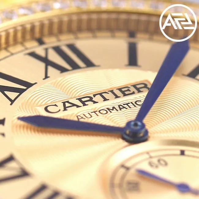 top-tier watch Cartier men's gold plate gold steel bracelet automatic movement Kalibo series watch detail shots