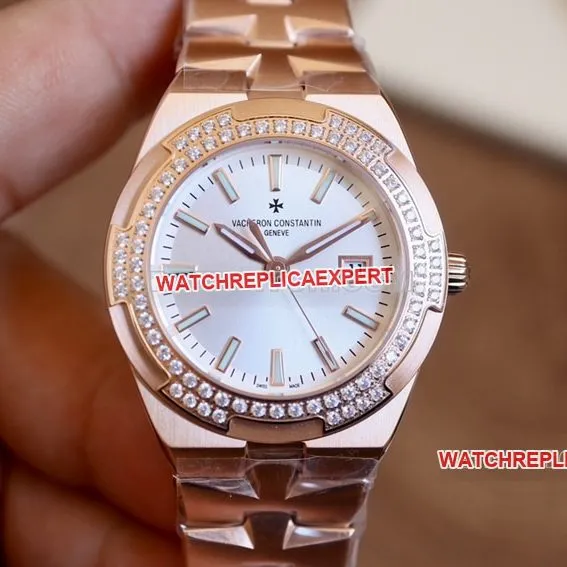 CC factory Vacheron Constantin top-tier replicasilver dial pink gold 1225Vfront live photo
