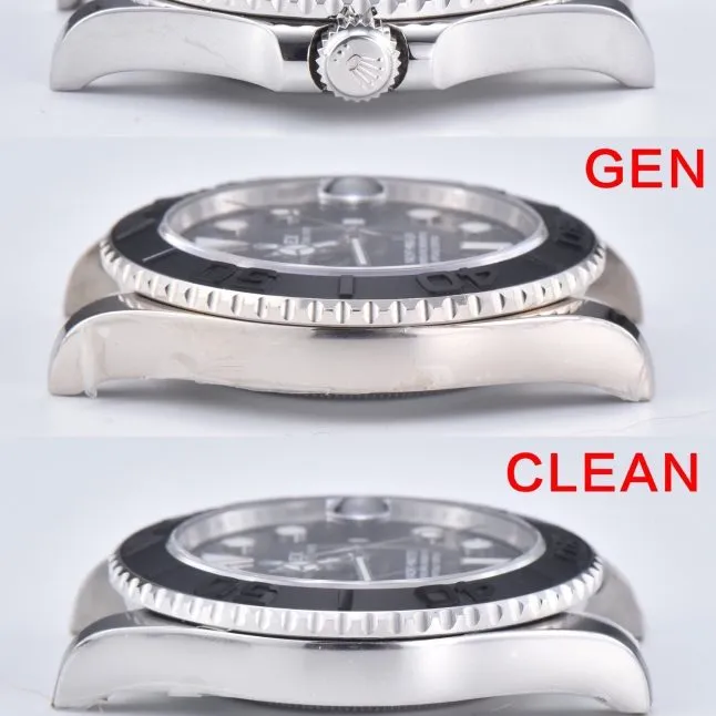 C Factory Yacht-Master white gold genuine and fake comparison evaluation Rolextop-tier watch appearance comparison chart