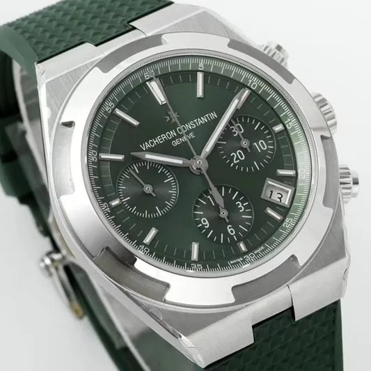 Vacheron Constantintop-tier watch green dial Zonghengsihai V3 upgraded version 41mm steel braceletrose gold