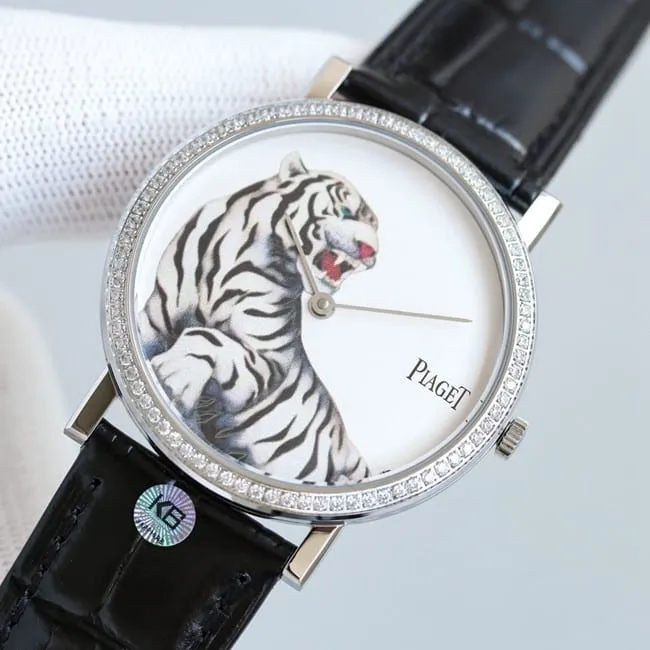 TW factory top-tier Piaget 2022 Year of the Tiger special edition silver steel case watch front view