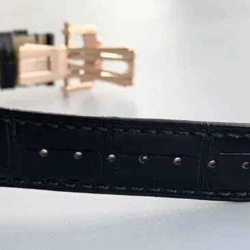 Patek Philippetop-tier watch automatic complex function series tourbillon men's black belt manual mechanical leather strap watch side view
