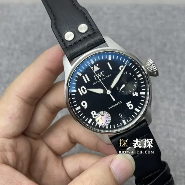 ZF FactoryIWC watch pilot top-tier 1:1super watch men's black dialleather strap model pictures and prices clasplive photos