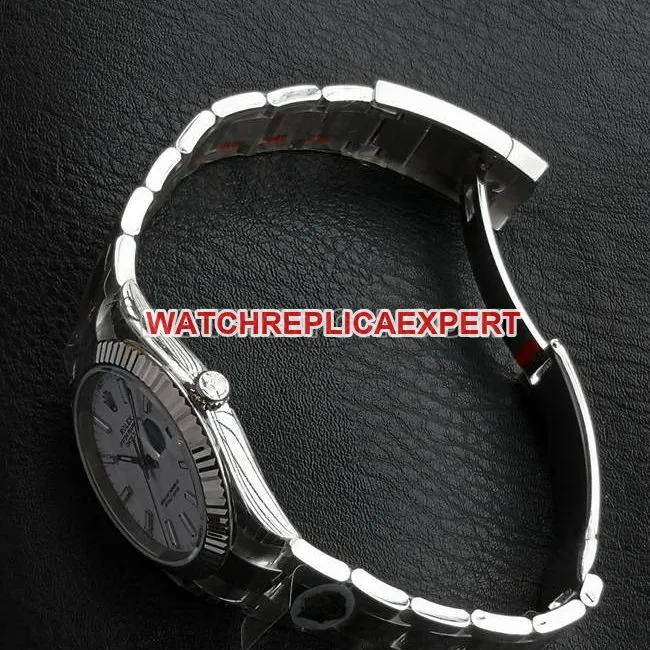 WKD Factory Watch Logograph Rolex 41mm White Dial 126331 Front Real Product Photos