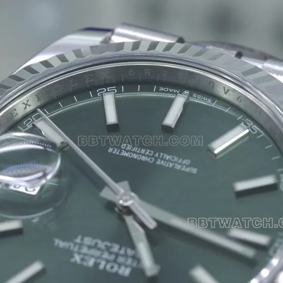 Rolex Watch C Factory Log 41 Green Disc 3235 Movement