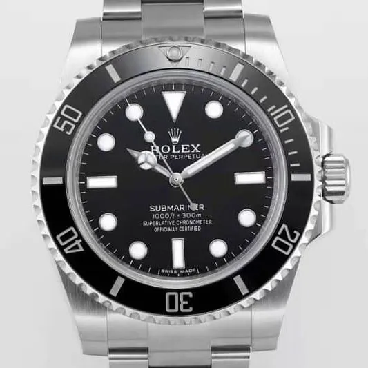 ZZF Factory Rolex Submariner Series 114060-97200 No Date Black Submariner - Real vs. Fake Review - Side Detail Photos