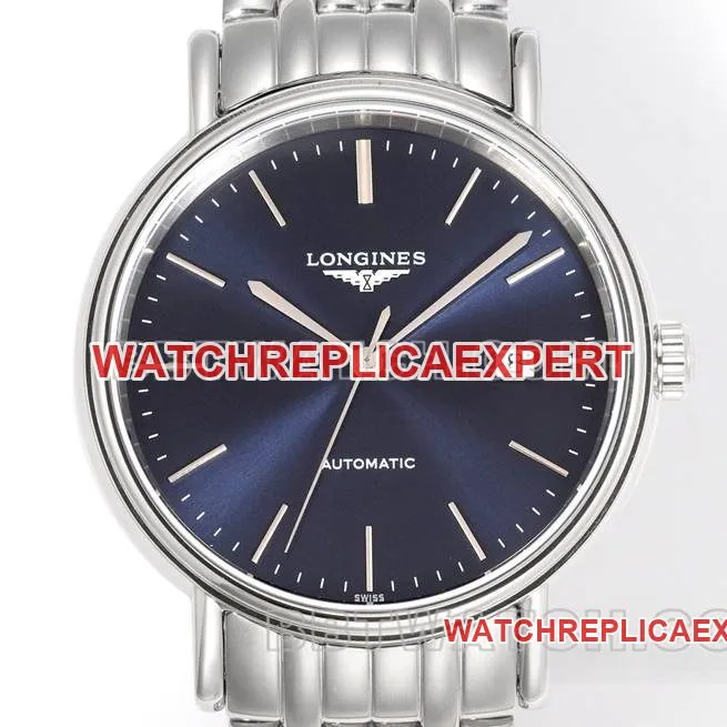 Longines watch XC factory elegant 40mm blue dialL888mechanical movementsteel bracelet model front live photo