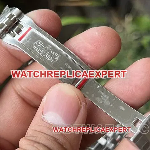 top-tier watch ERF factory Rolex log blue dial3235 mechanical 41mm caseback live photo