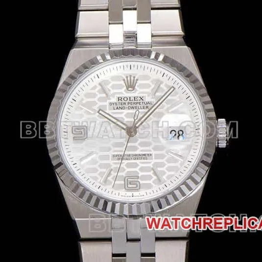 ES factory Rolex land type top-tier 1:1super clonewhite dial127234front live photo