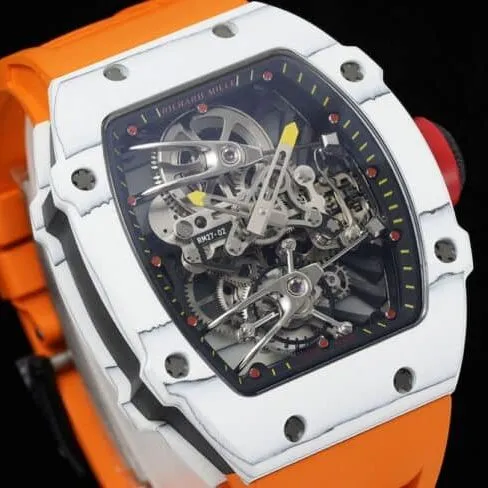 Top Richard Mille new RM 27-02 sports tourbillon watch front view