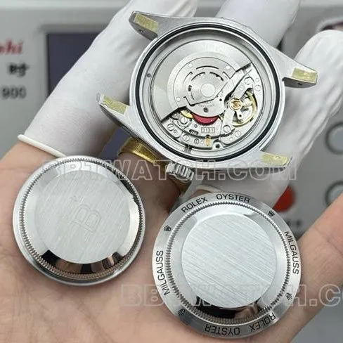 1:1replica watch magnetic type VS FactoryRolexwhite dial rubber caseback live photo