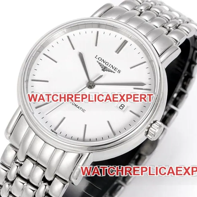 Longines collectible watch XC factory elegant 40mm white dialL888mechanical movementsteel bracelet model side live photo