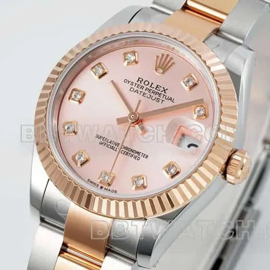 ARF FactoryRolex log top-tier 1:1high-quality replicarose gold disc 31mm gold three-lattice chain link 278271front live photo