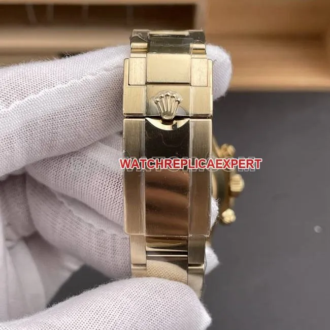 1:1replica watch CBD factory RolexDaytona4130 mechanical gold plate 40mm weight live photos