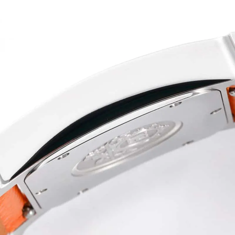 top-tierhigh-quality Hermès ladies' watchHeureH series quartz square fashion watch khaki braceletwhite dialclasp picture