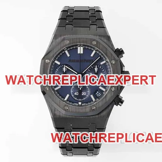 APS factory Audemars PiguetRoyal Oaksuper cloneblue dial black ceramic26240side live photo