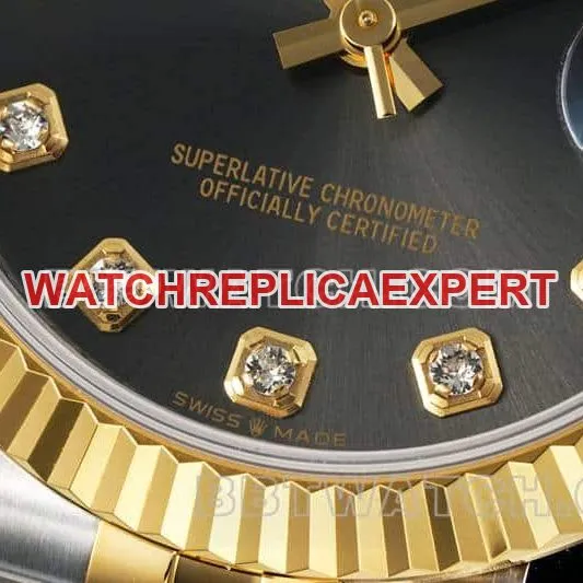 ARF FactoryRolex log super cloneblack dial31mm gold five-lattice chain link278273braceletlive photos