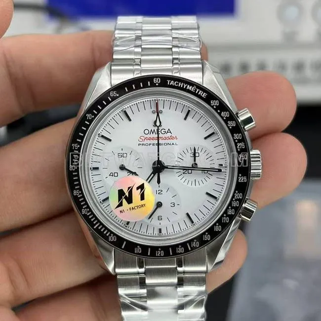 watch Speedmaster N1 factory Omegawhite dialsteel bracelet caseback live photo