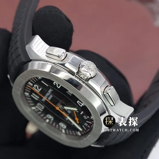 YL factory AQUANAUTPatek Philippe1:1replica watch coffee embossed plate chronograph rubber model 5968A-001clasplive photos