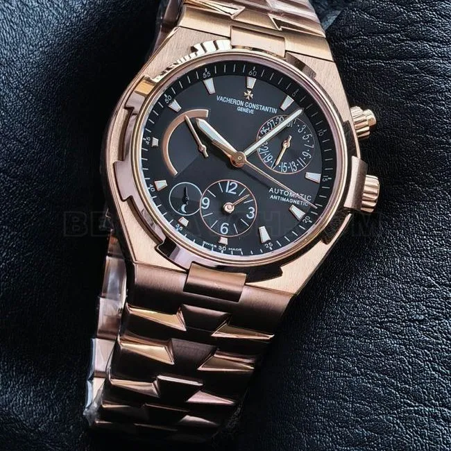 1:1replica watch KR factory across the world Vacheron Constantinrose goldblack dial47450front live photofront live photo