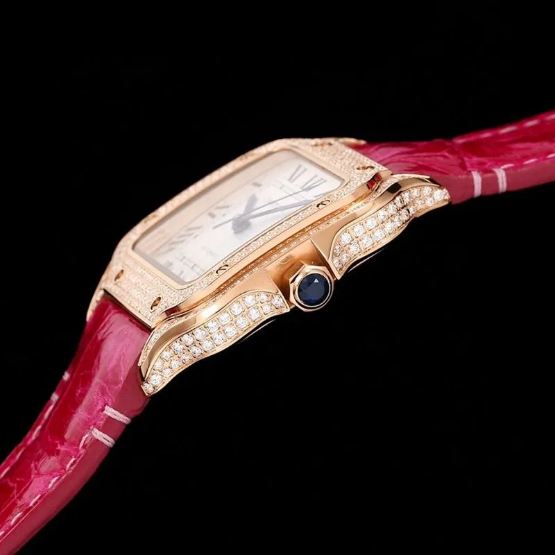 Cartier Santos watch medium model watch front view