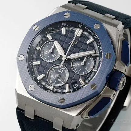 top-tier watch DDF factory Audemars PiguetRoyal Oak offshore blue dial26420front live photo
