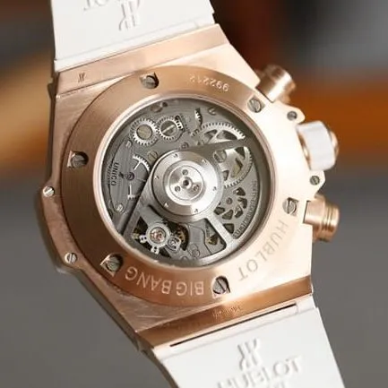 top-tier watch HublotBIG BANG series 411.NM.1170.RXrose gold color case jewelry watch front view