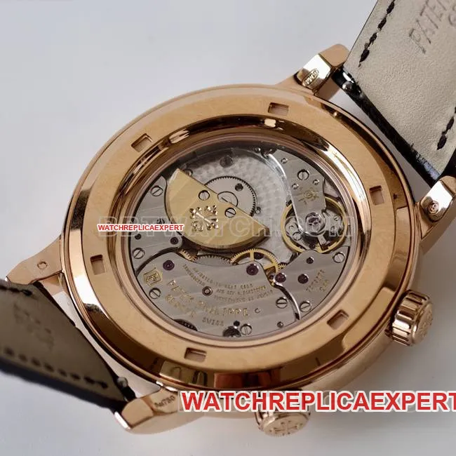 collectible watch super complication timepiece PPF FactoryPatek Philippeblack dial6102caseback live photo