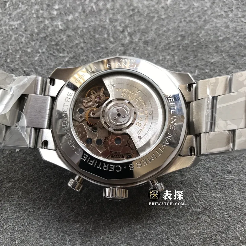 BL factory Breitling Legend Aviation top-tier watch men's silver panda plate steel bracelet model pictures and prices clasplive photos