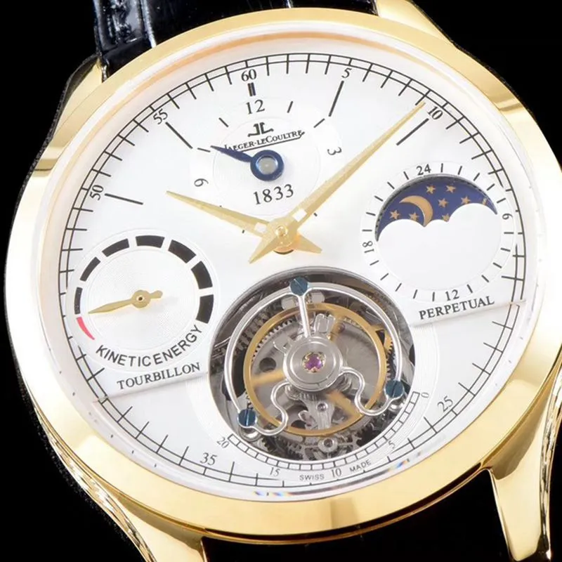 Jaeger-LeCoultrehigh-quality watch master series Q5046520 automatic genuine tourbillon men's watch front view